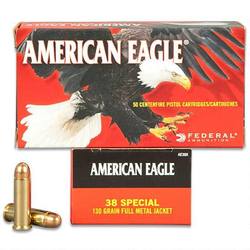 Buy Federal 38 Special American Eagle 130gr Full Metal Jacket *50 Rounds in NZ New Zealand.