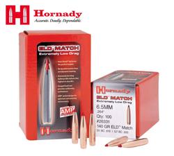 Buy Hornady Projectiles 30 Cal .308 208gr ELD Match  x100 in NZ New Zealand.