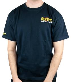 Buy Gun City T-Shirt Plain Navy *Choose Size* in NZ New Zealand.