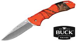 Buy Buck 286 Bantam BHW Folding Knife | Blaze Orange Camo in NZ New Zealand.