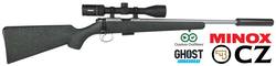 Buy CZ 455 All Weather Stainless with Minox ZL3 4-12x40 & Ghost Carbon Silencer | 22LR or 17HMR in NZ New Zealand.