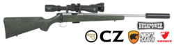 Buy CZ 455 All Weather Stainless with 3-9x42 Scope, Torch & Silencer | 22LR or 17HMR in NZ New Zealand.