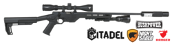 Buy Citadel Trakr Blued Synthetic 21" with 3-9x42 Scope, Torch & Silencer in NZ New Zealand.