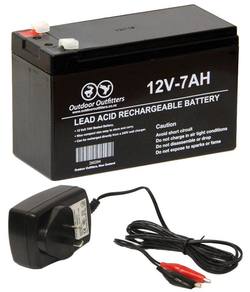 Buy Rechargeable Spotlight Battery 12V 7AH & Charger in NZ New Zealand.