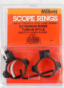 Buy Millett Rings Turn-in Extended-Rear Smooth 30mm High in NZ New Zealand.