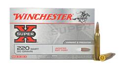 Buy Winchester 220 Swift Super-X 50gr Jacketed Soft Point 20 Rounds in NZ New Zealand.