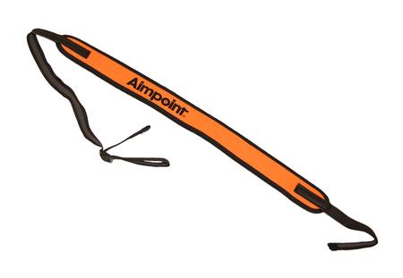 Orange Rifle Sling - 2 Point 60 Inch Nylon Hunting Sling With Metal Sliders