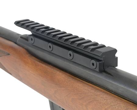 TriRock Riser Picatinny See-Through 8 Slots – Montage Surélevé 20mm Avec Canal De Visée Fer, Pouce Molette