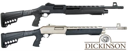 12ga Dickinson XX3 Tactical Pump Action | Blued or Marine Finish