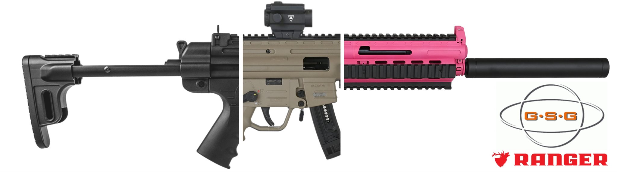 22 GSG-16 MP5 Replica | CHOOSE COLOUR | with Ranger Red Dot