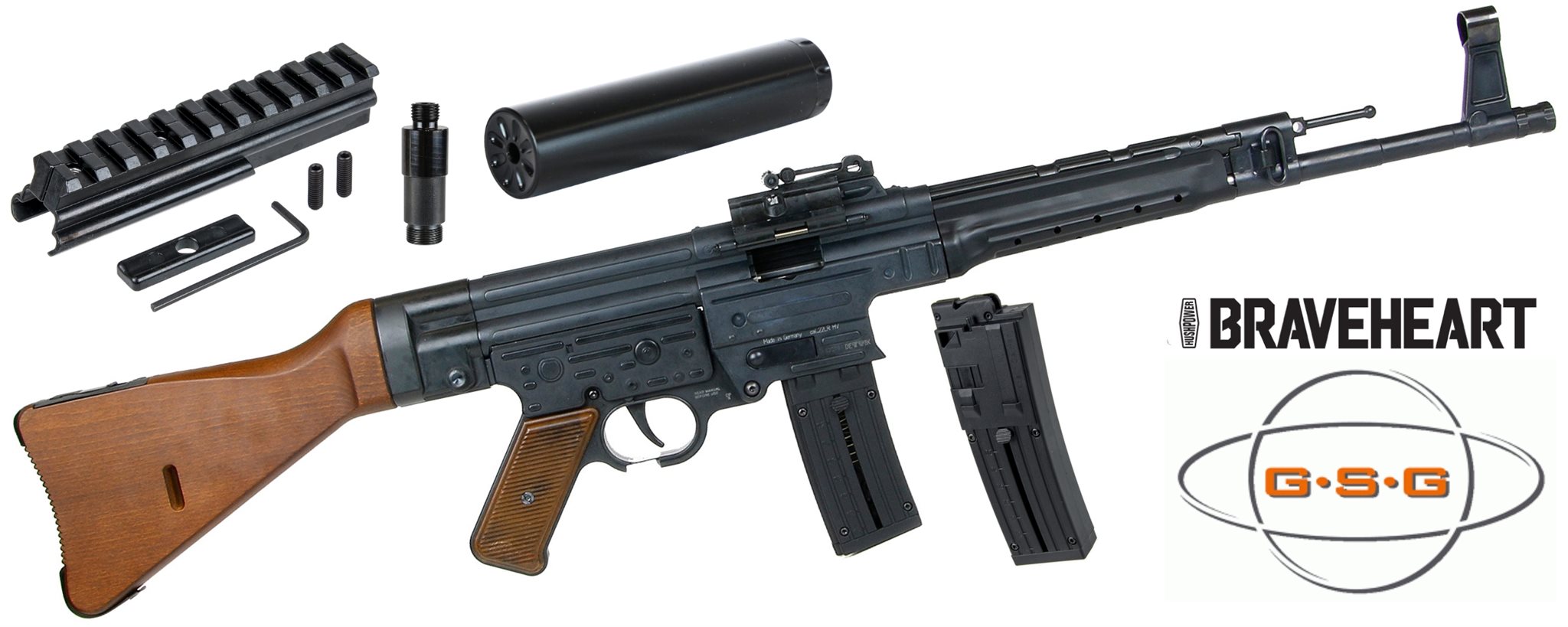 22 German Sport Guns STG-44 with Suppressor & Extra Magazine
