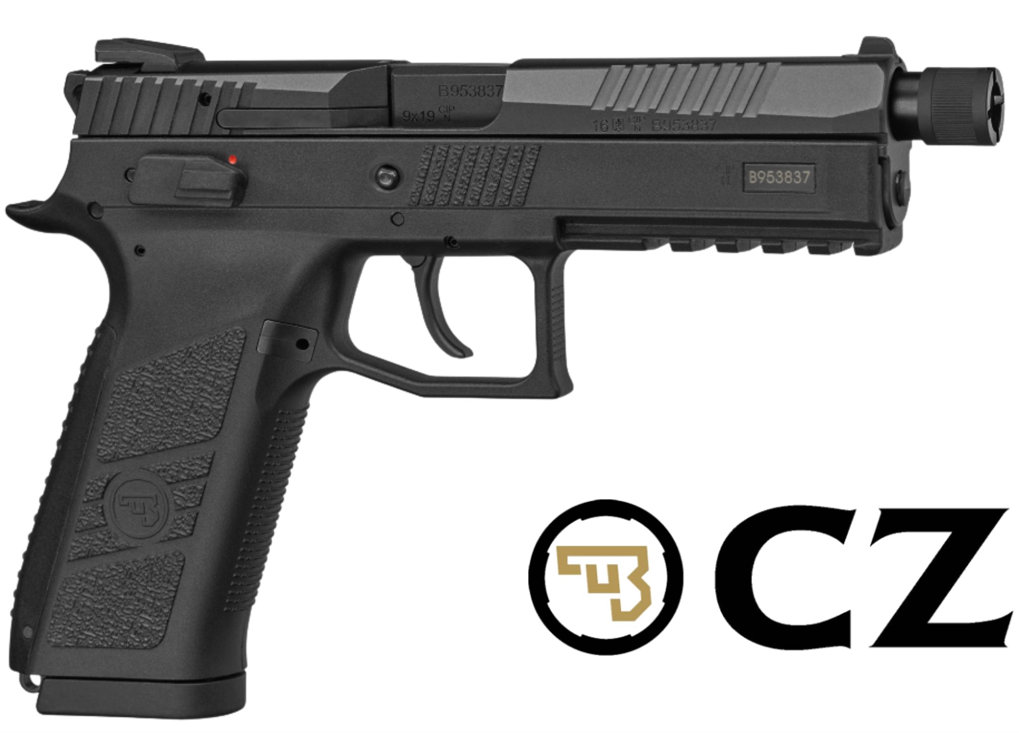 9mm CZ P-09 Black Threaded Pistol NZ - Pistols by Gun City