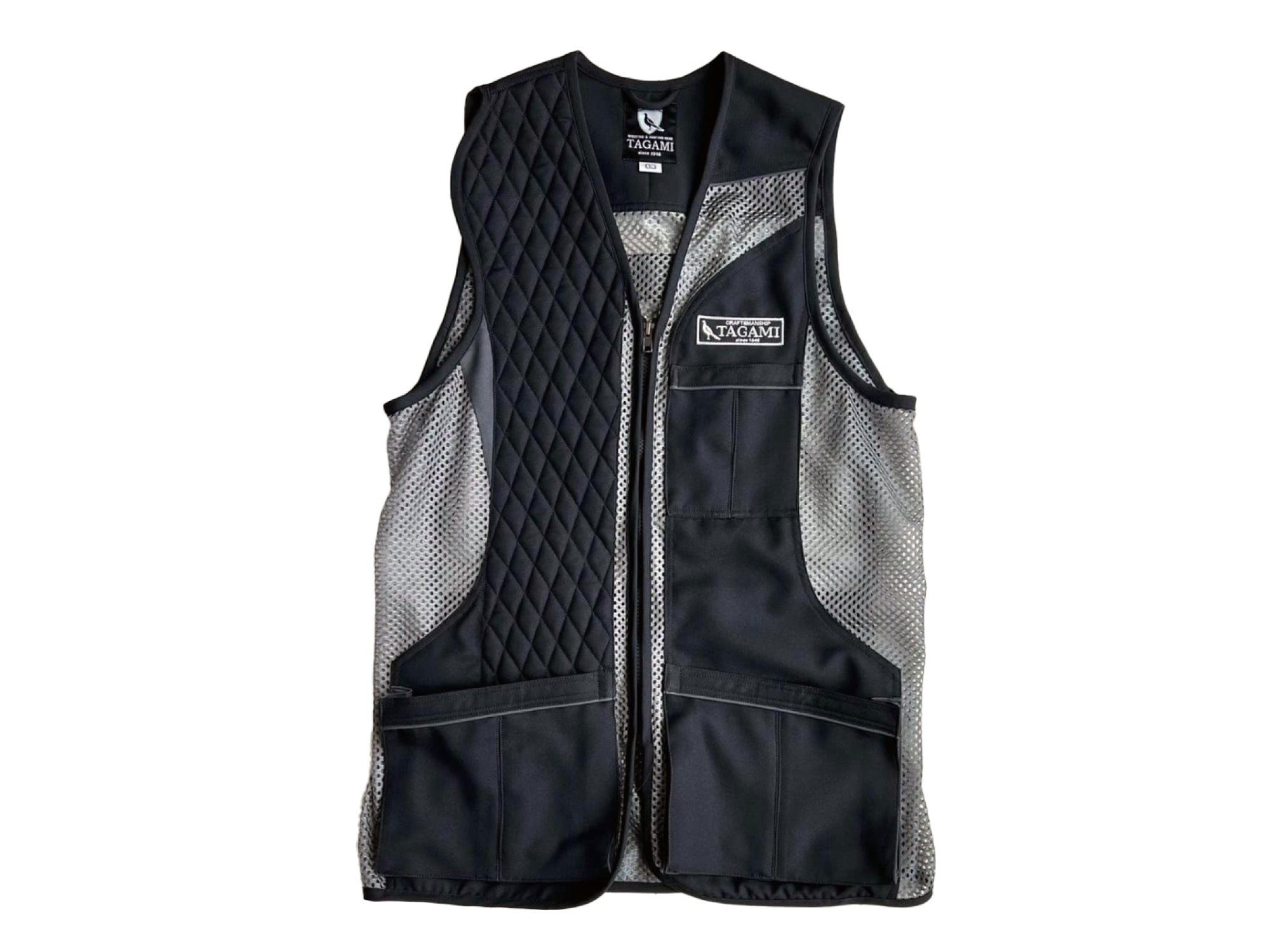 Tagami G-Style Mesh Shooting Vest | Black & Grey NZ - Vests by Gun