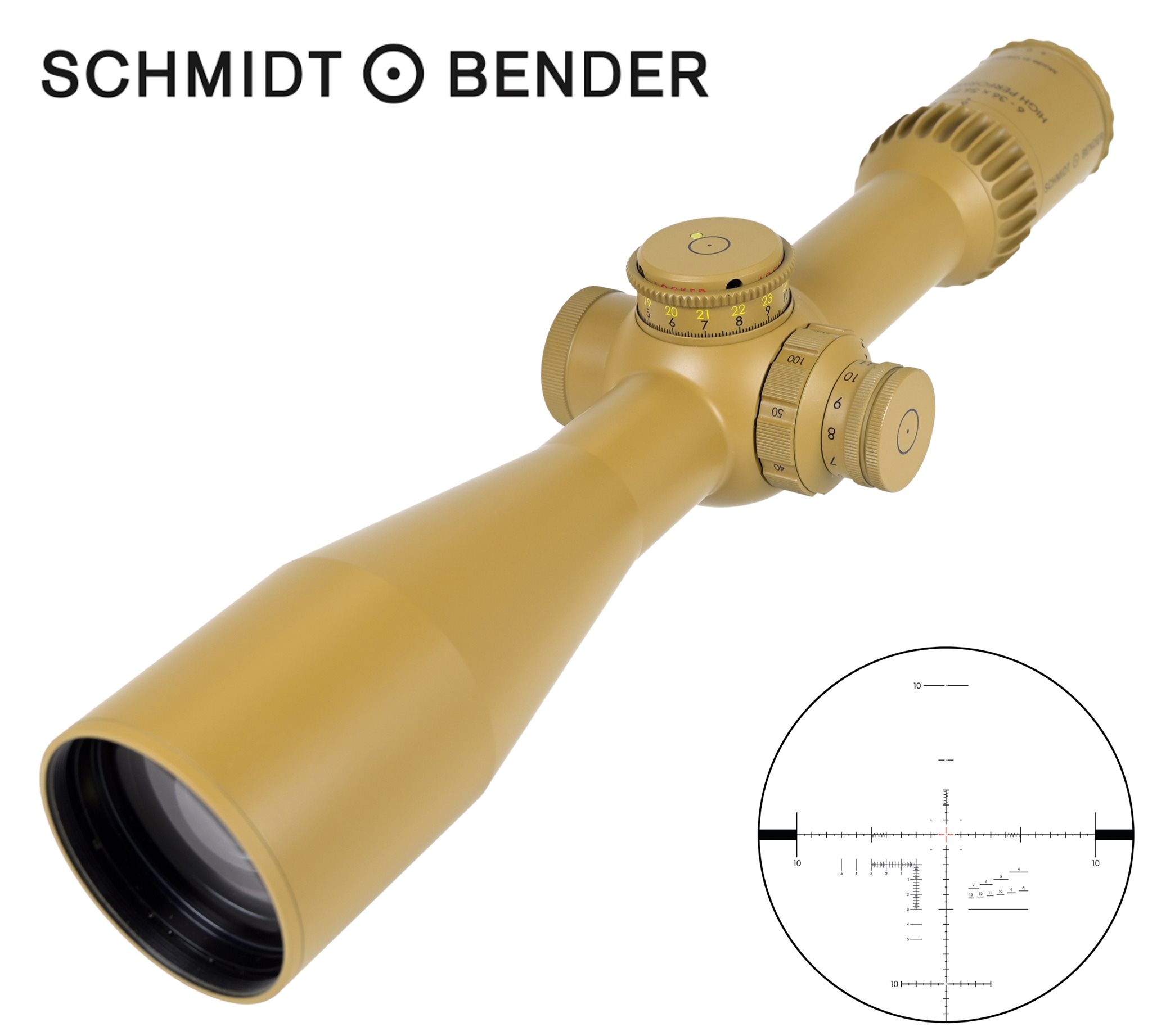 Schmidt & Bender 6-36X56: (34mm) PM II High Performance LPI P5FL