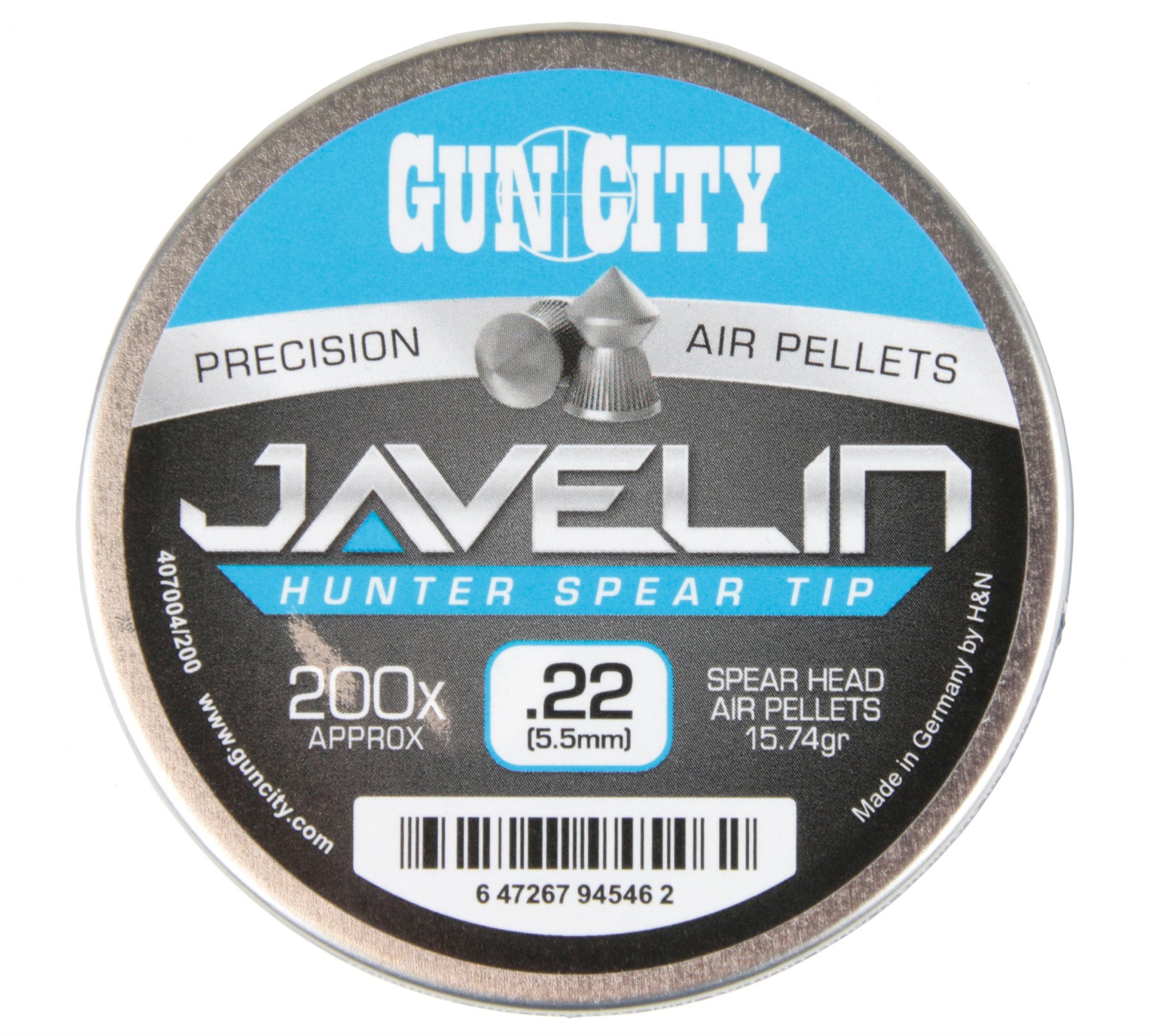 Gun City .22 Javelin Hunter pellets tin for medium game hunting