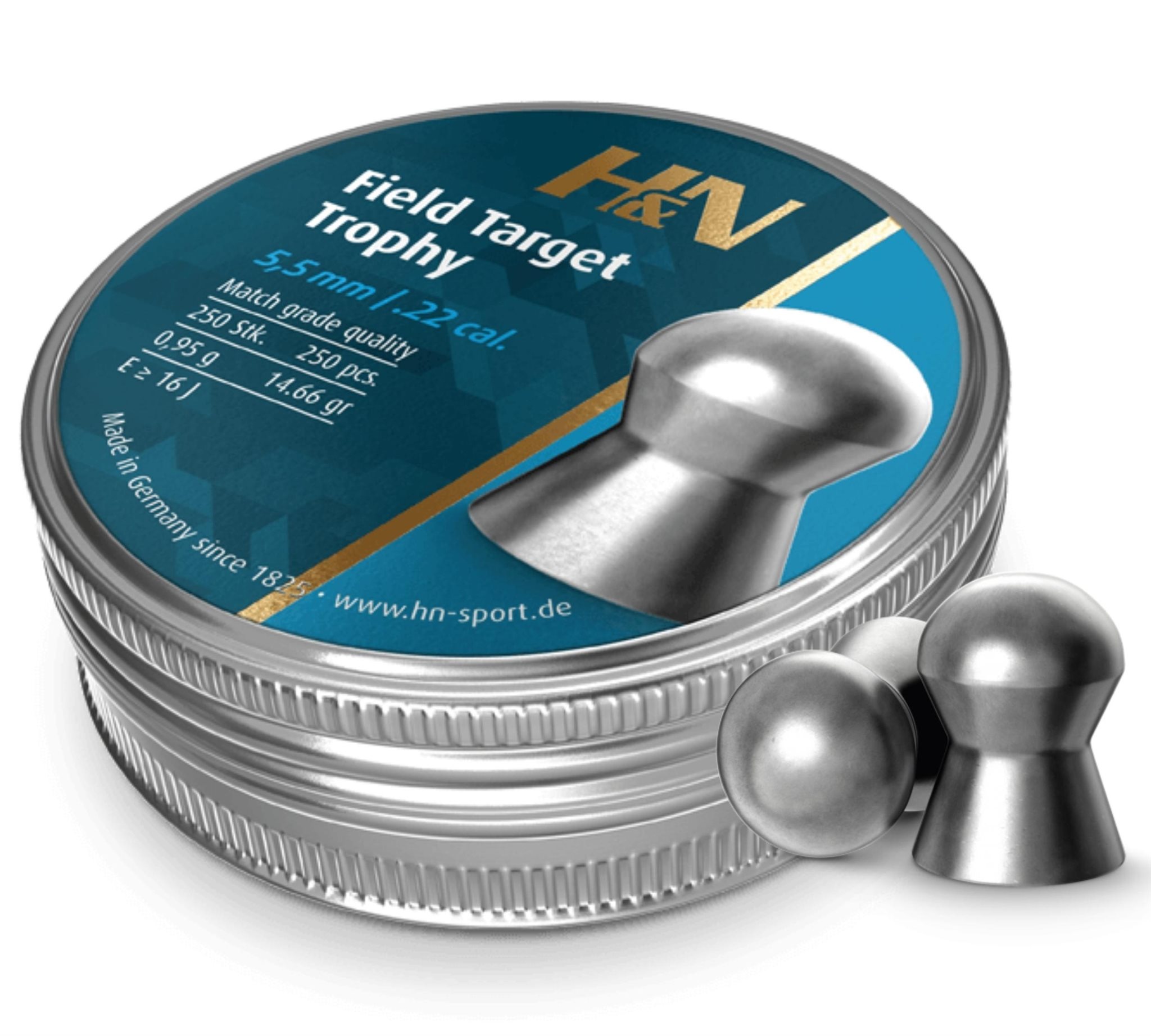 H&N .22 Field Target Trophy 14.66gr pellets for competition
