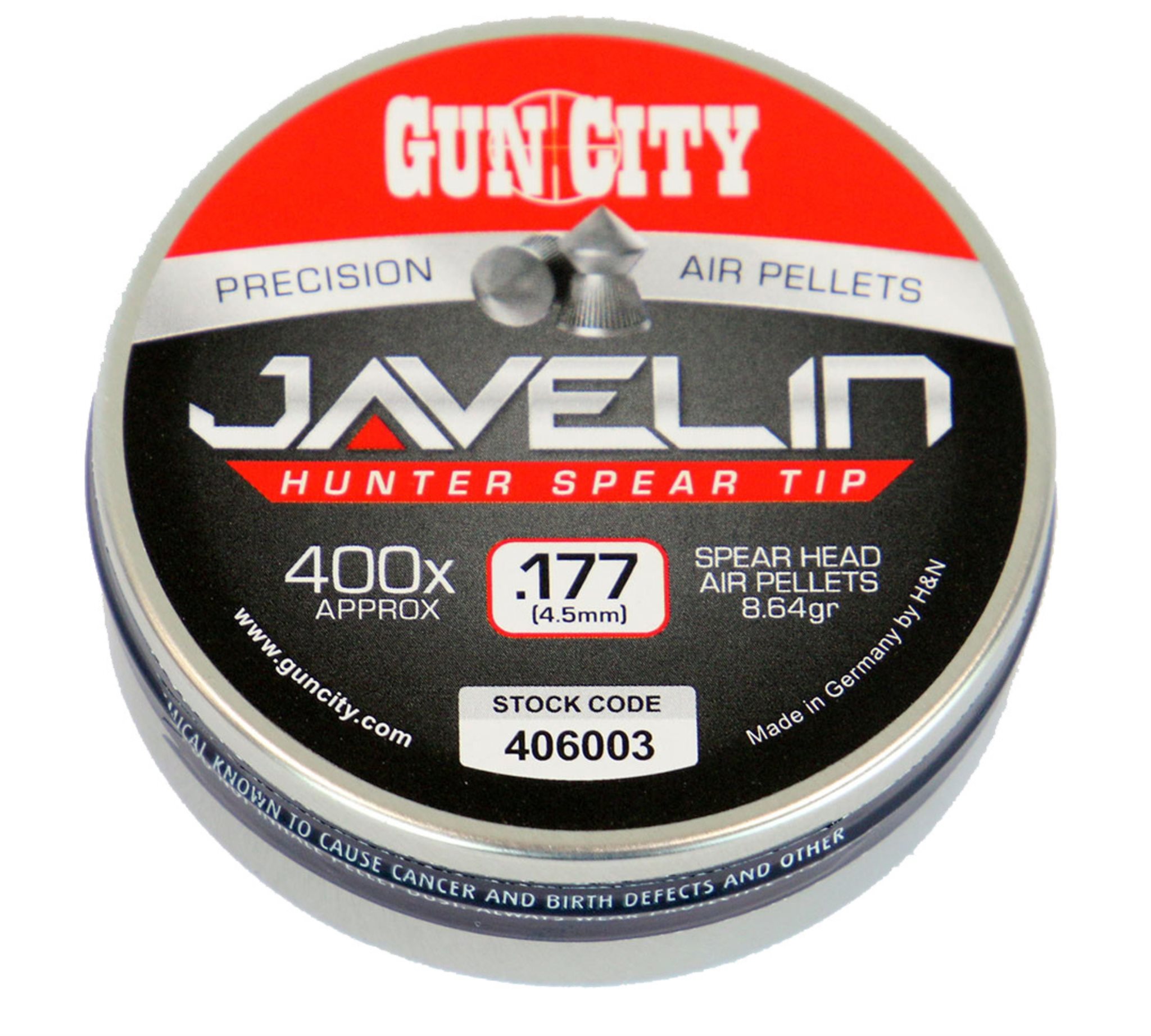 Gun City .177 Javelin Hunter pellets for small game