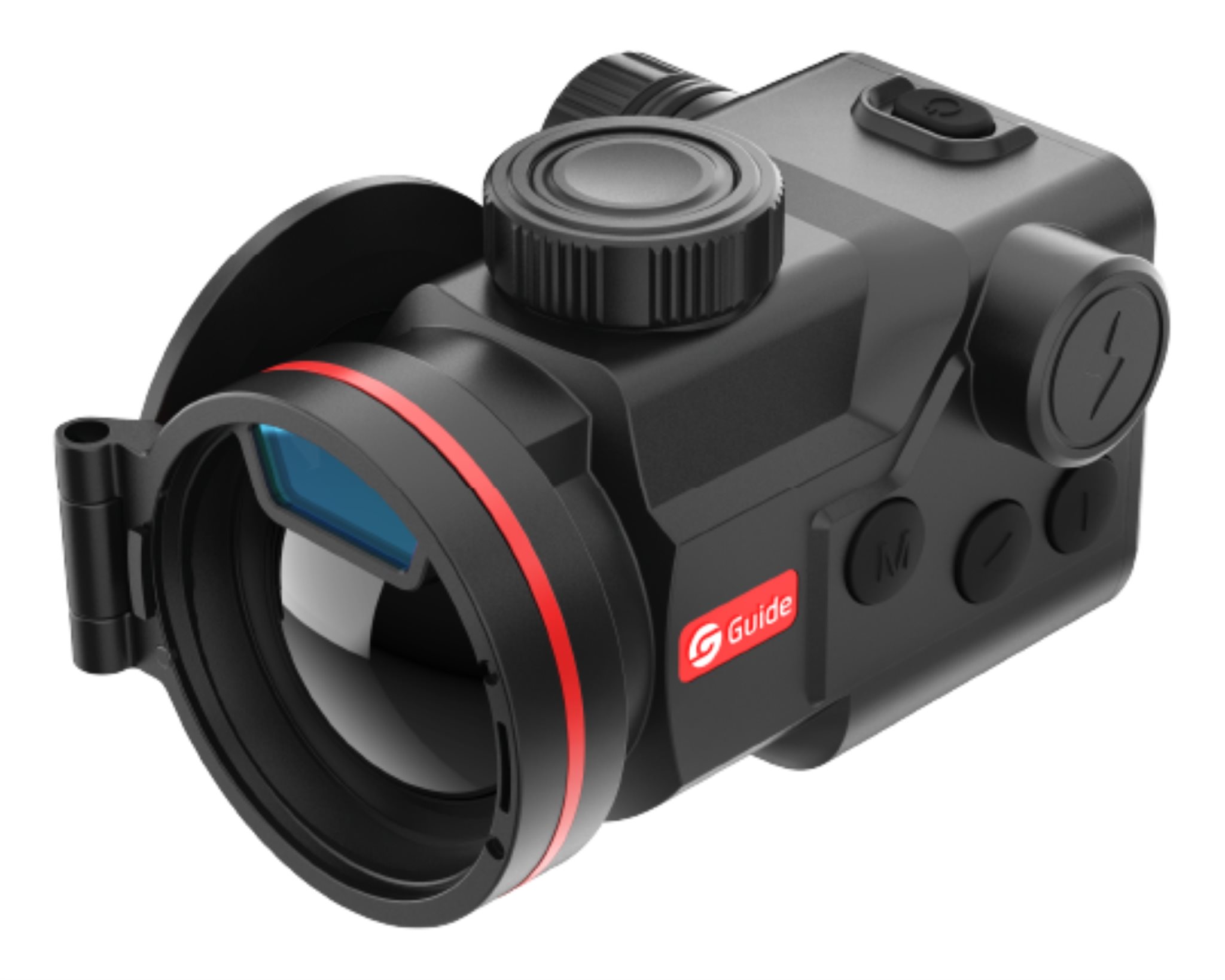 Thermal clip-on attached to daytime scope