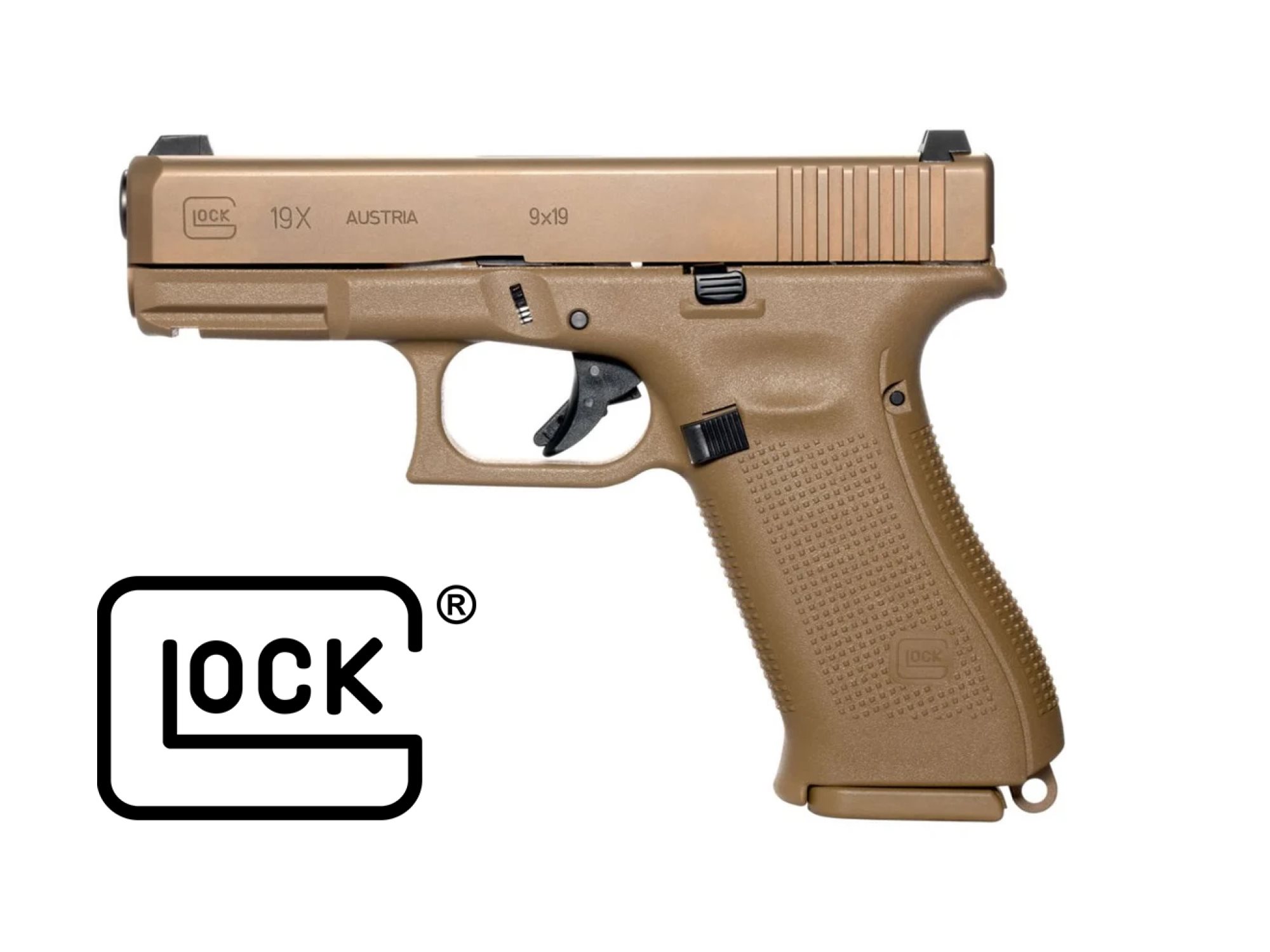 9mm Glock 19X Coyote NZ - Pistols by Gun City
