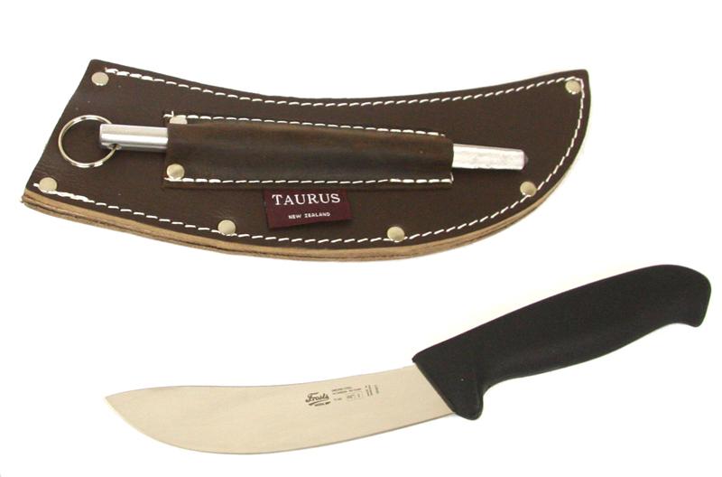 Mora Skinning Knife & Sharpening Steel Set NZ Fixed Blade by Gun City