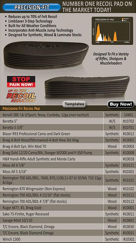 Limbsaver Airtech Tikka T3/SAKO 75 + A7 NZ - Recoil Pads by Gun City