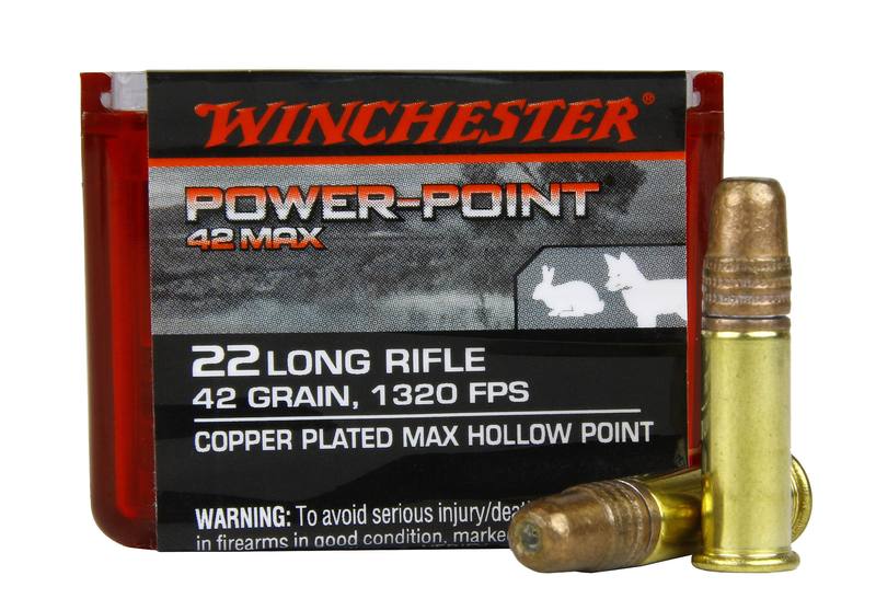Buy Winchester 22LR Power Point Max 42gr Hollow Point 1320fps in NZ New Zealand.