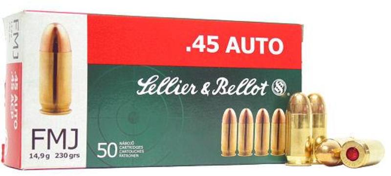 Buy Sellier & Bellot 45-ACP 230gr FMJ | 50 Rounds in NZ New Zealand.