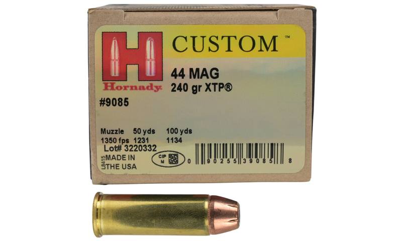 Buy Hornady 44 Mag XTP Custom Ammunition 240gr Jacketed Hollow Point in NZ New Zealand.