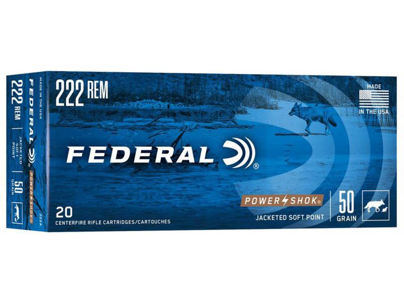 Buy Federal 222 Power-Shok 50gr Soft Point in NZ New Zealand.