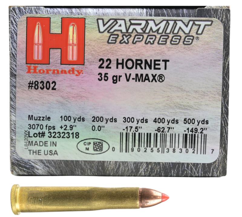 Buy Hornady 22 Hornet Varmint Express 35gr Polymer Tip V-Max in NZ New Zealand.