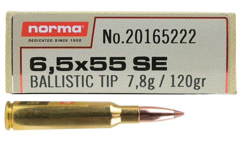 Buy Norma 6.5x55 Nosler 120gr Polymer Tip Boat Tail in NZ New Zealand.