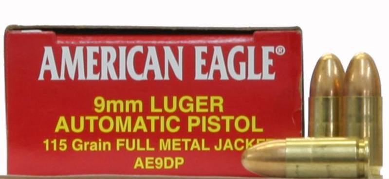 Buy Federal 9mm American Eagle 124gr Full Metal Jacker *50 Rounds in NZ New Zealand.
