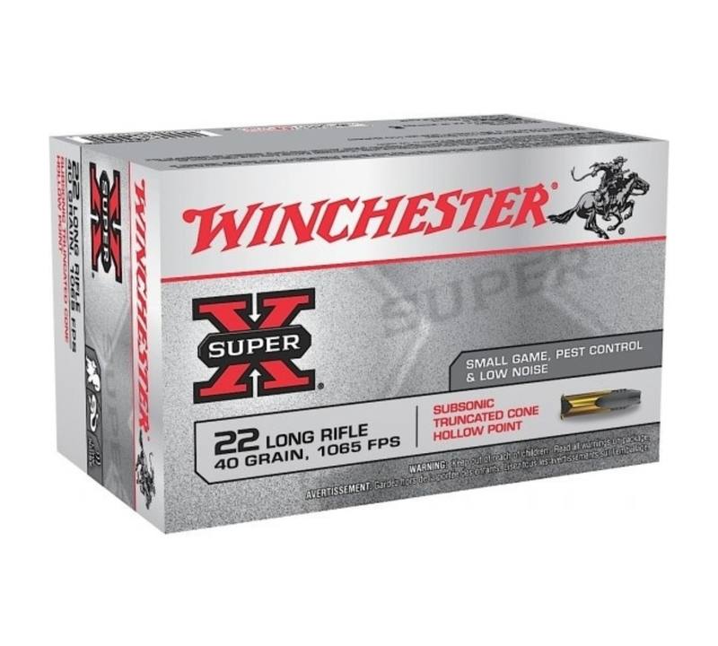 Buy Winchester 22lr Subsonic 40gr Super-X in NZ New Zealand.