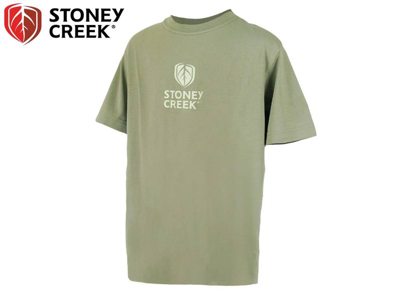 Buy Stoney Creek Kid's Stag and Fawn Tee Green | Choose Size in NZ New Zealand.