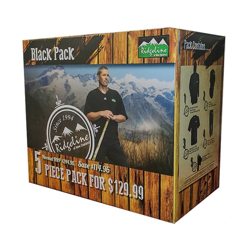 Buy Ridgeline 5 Piece Fleece Black Pack in NZ New Zealand.