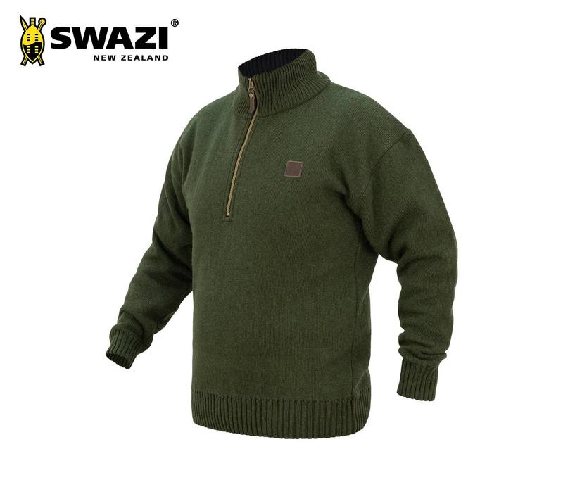 Buy Swazi The Mackenzie Wool Long Sleeve Top Olive in NZ New Zealand.