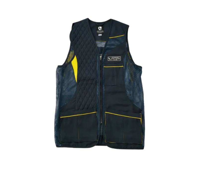 Buy Tagami G-Style Mesh Shooting Vest | Navy & Yellow in NZ New Zealand.