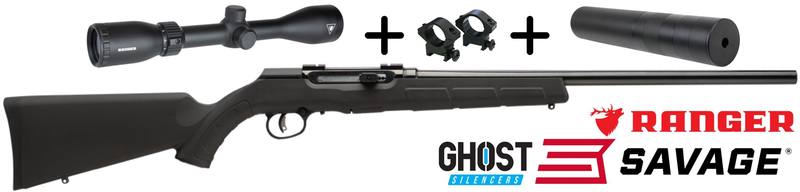 Buy 17HMR Savage A17 with Ranger 3-9x42 Scope & Ghost Silencer in NZ New Zealand.