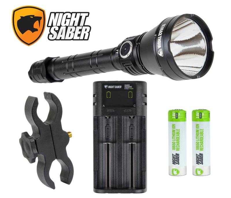 Buy Night Saber Torch Kit: Blitzer Torch, Universal Torch/Scope Mount, Battery Charger & 2x Batteries in NZ New Zealand.