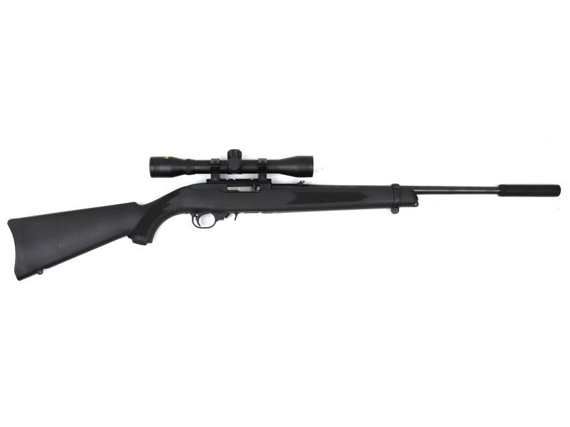 Buy 22 Ruger 10/22 Blued Synthetic with Scope & Silencer in NZ New Zealand.