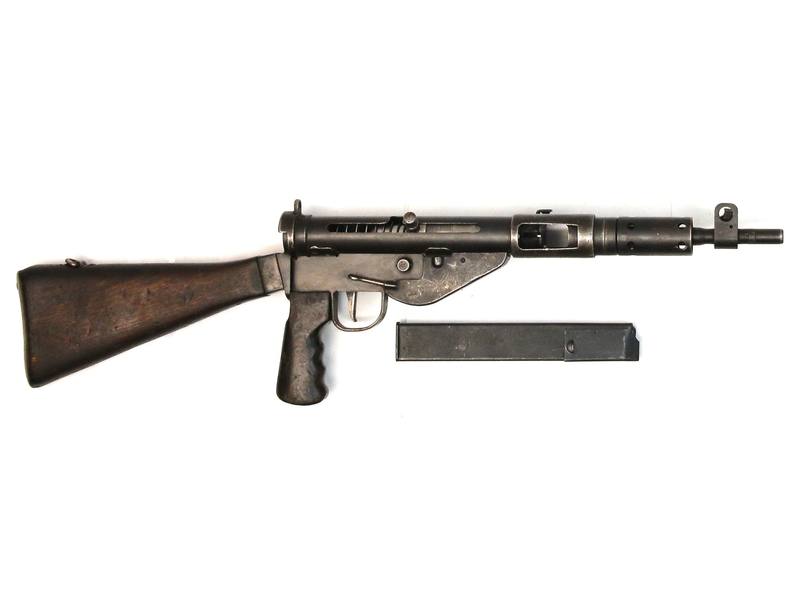 Buy 9mm ROF Fazakerley Sten MK V Blued Wood in NZ New Zealand.