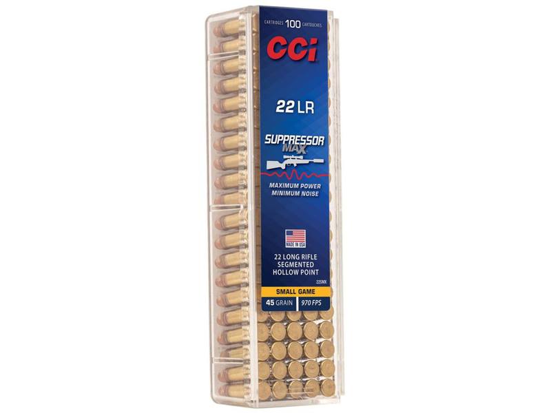 Buy CCI 22 Suppressor Max 45gr Segmented Hollow Point 970 fps in NZ New Zealand.