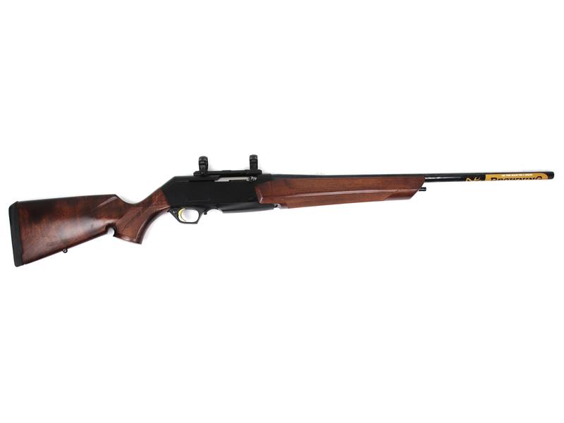 Buy 243 Browning Short TRAC Barrel Blued Wood with Rings in NZ New Zealand.