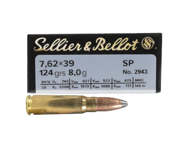 Buy Sellier & Bellot 7.62x39 124gr Soft Point in NZ New Zealand.