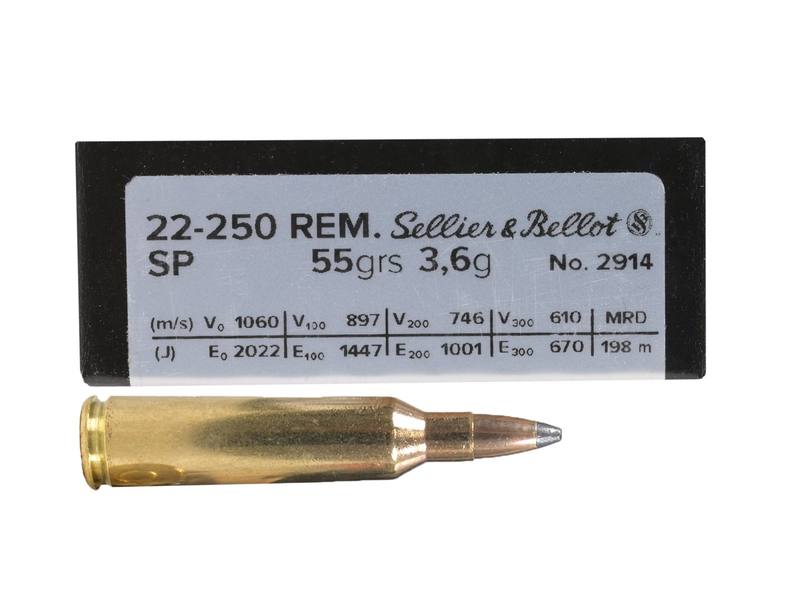 Buy Sellier & Bellot 22-250 55gr Soft Point in NZ New Zealand.