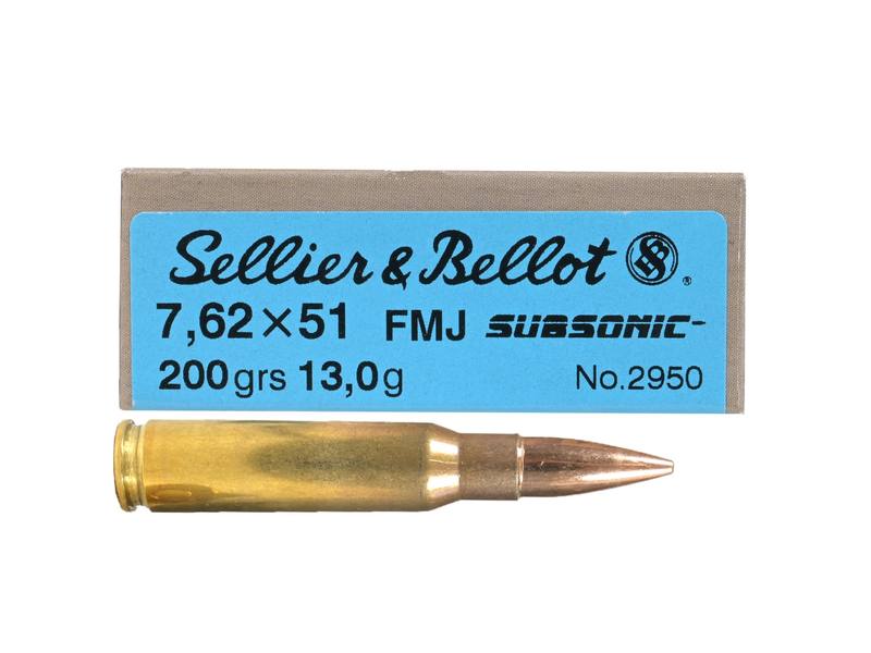 Buy Sellier & Bellot 308 200gr FMJ Subsonic in NZ New Zealand.