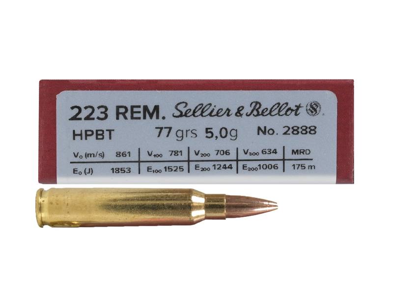 Buy Sellier & Bellot 223 77gr Hollow Point Boat Tail in NZ New Zealand.