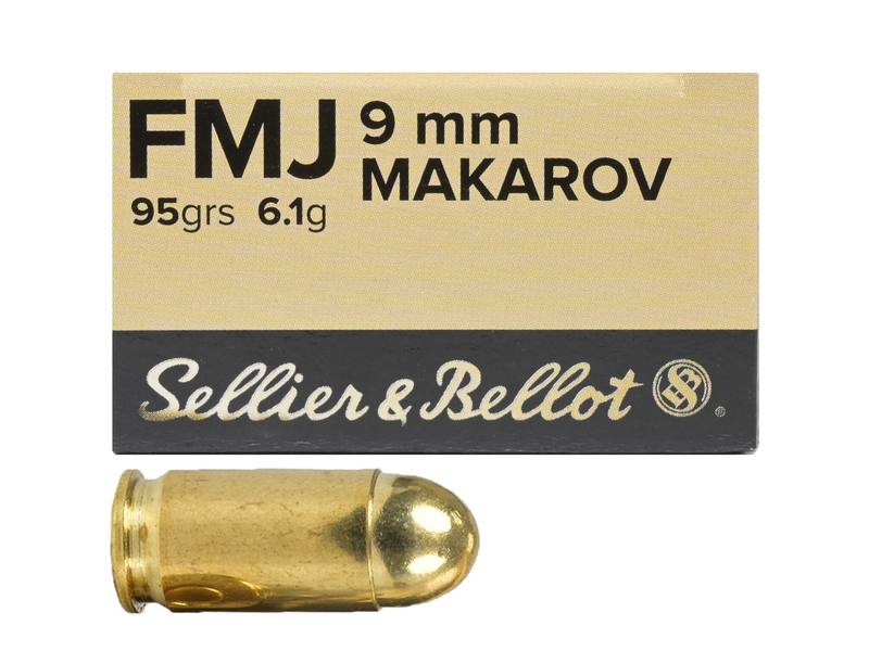Buy Sellier & Bellot 9x18 Makarov 95gr FMJ 50 Rounds in NZ New Zealand.