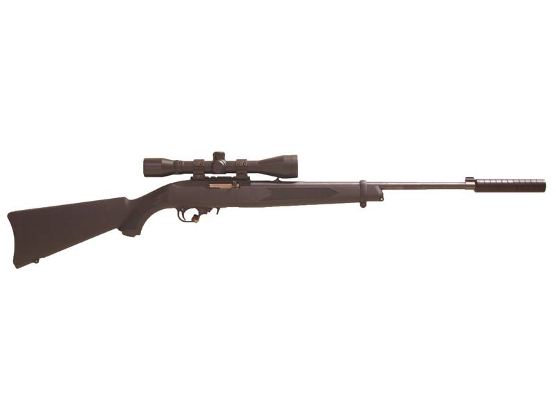 Buy 22 Ruger 10/22 Blued Synthetic with 4x40 Stealth Scope & Silencer in NZ New Zealand.
