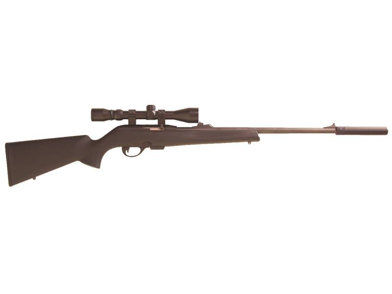 Buy 22 Mag Remington 597 Mag Blued Synthetic with Scope & Silencer in NZ New Zealand.